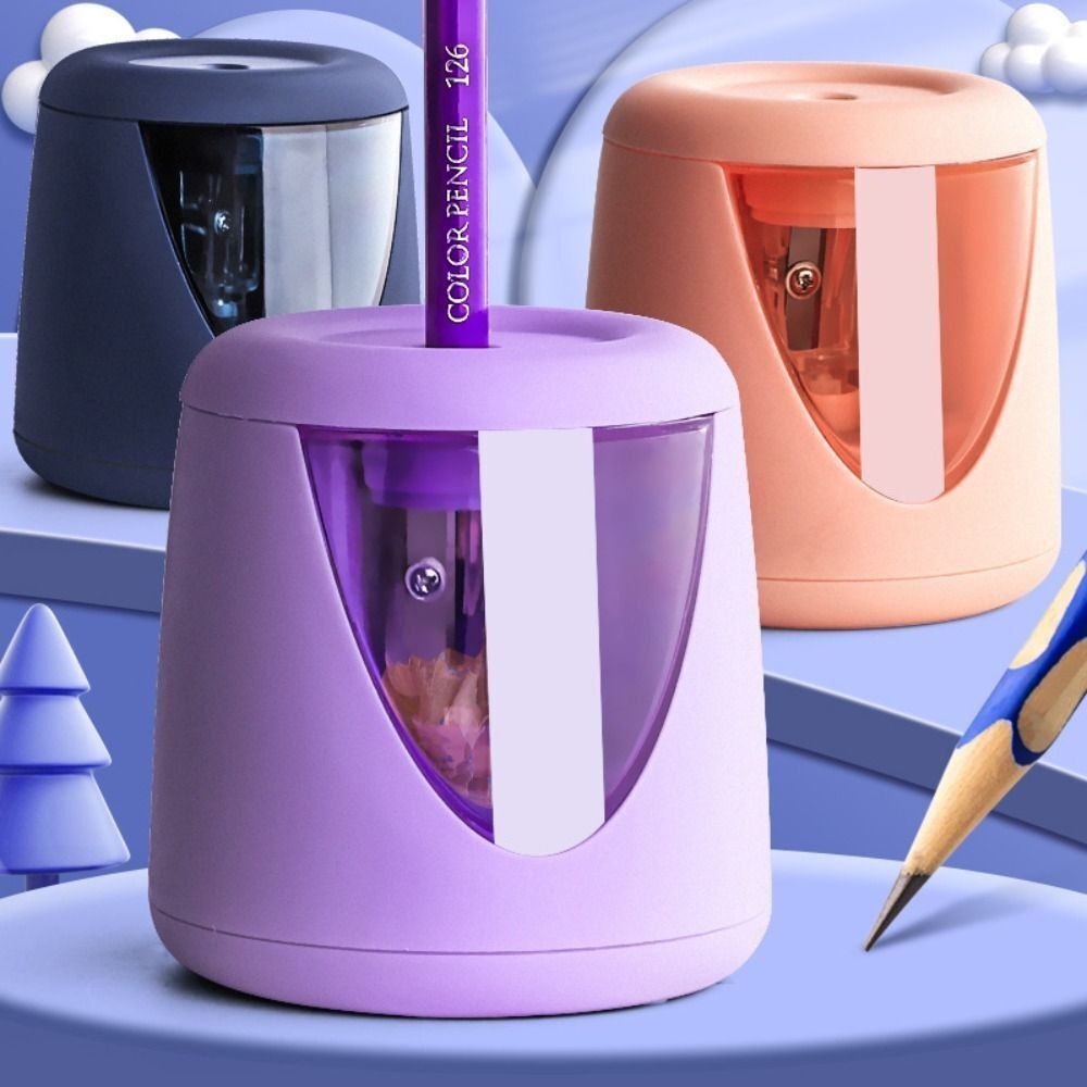 Electric Pencil Sharpener Usb - 장식용 스티커 포함 배터리/USB/충전식 창의적인 문구류