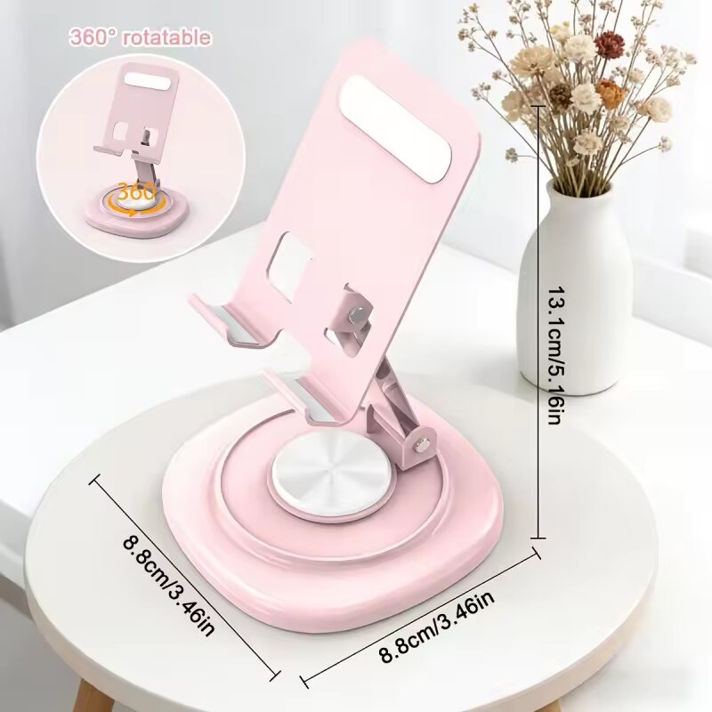 Desk Accessories - 360도 회전 가능 접이식 데스크탑 휴대폰