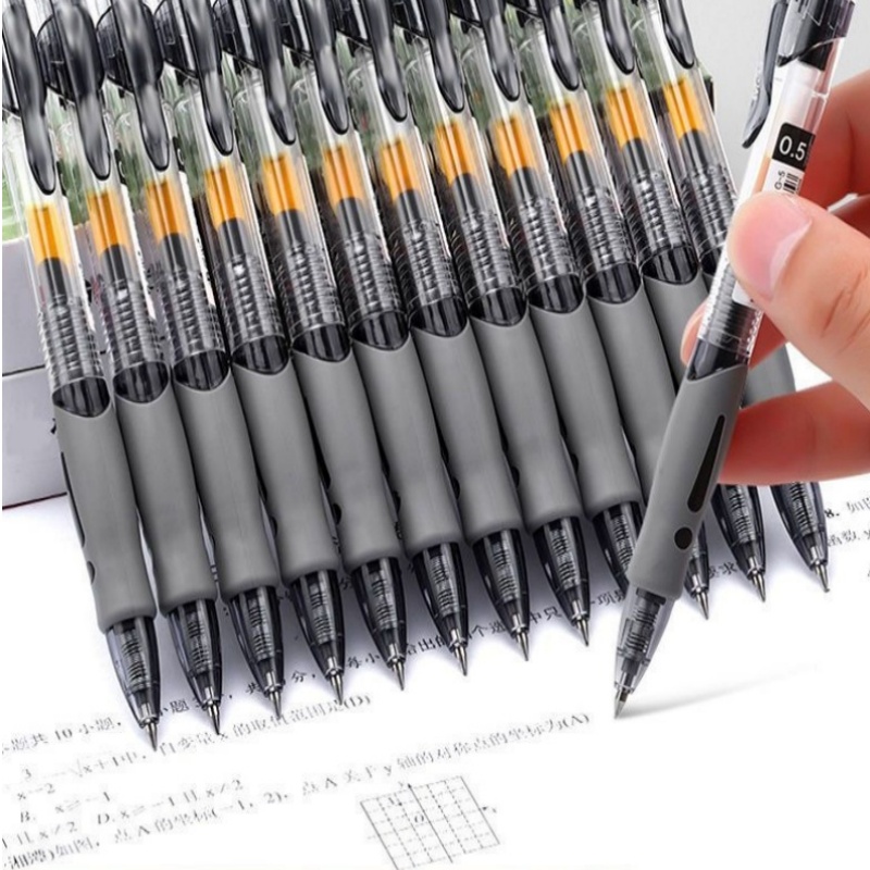 Stationery - 13/30개입 리트랙터블 젤 펜 세트, 검정/빨강/파랑