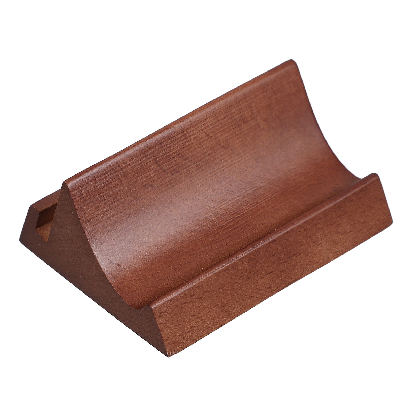 Desk Accessories - 나무로 만든 듀얼 슬롯 휴대폰 및