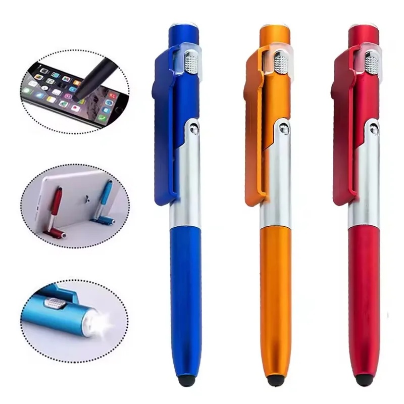 4 in 1 다기능 볼펜 LED 라이트 접이식 휴대폰  - School Supplies 리뷰 및 가격