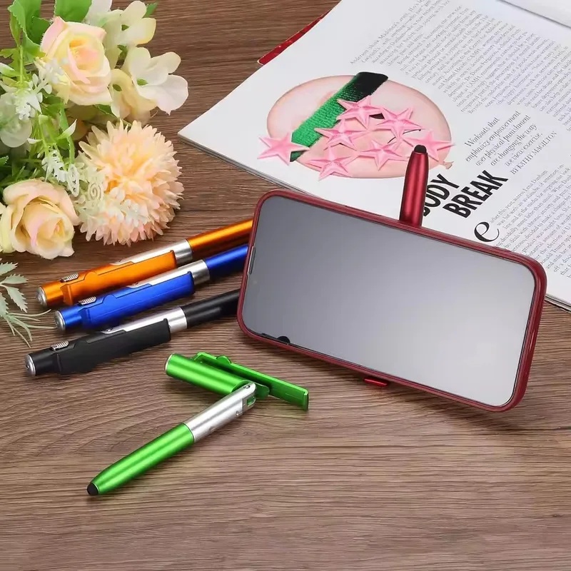 4 in 1 다기능 볼펜 LED 라이트 접이식 휴대폰  - School Supplies 리뷰 및 가격