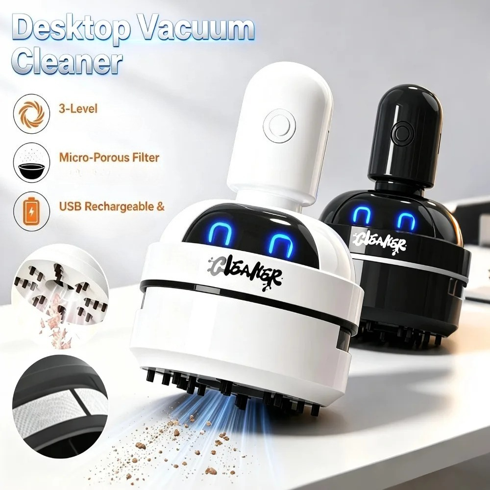 휴대용 미니 데스크 진공 청소기 무선 데스크탑 키보드  - Mini Desktop Vacuum Cleaner For Eraser Dust 리뷰 및 가격