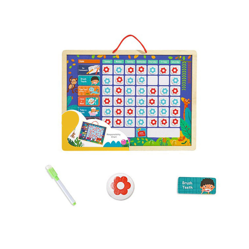 어린이용 자석 책임감 차트, 나무 재질의 행동 관찰 보 - Kids Magnetic Reward Chart Board 리뷰 및 가격
