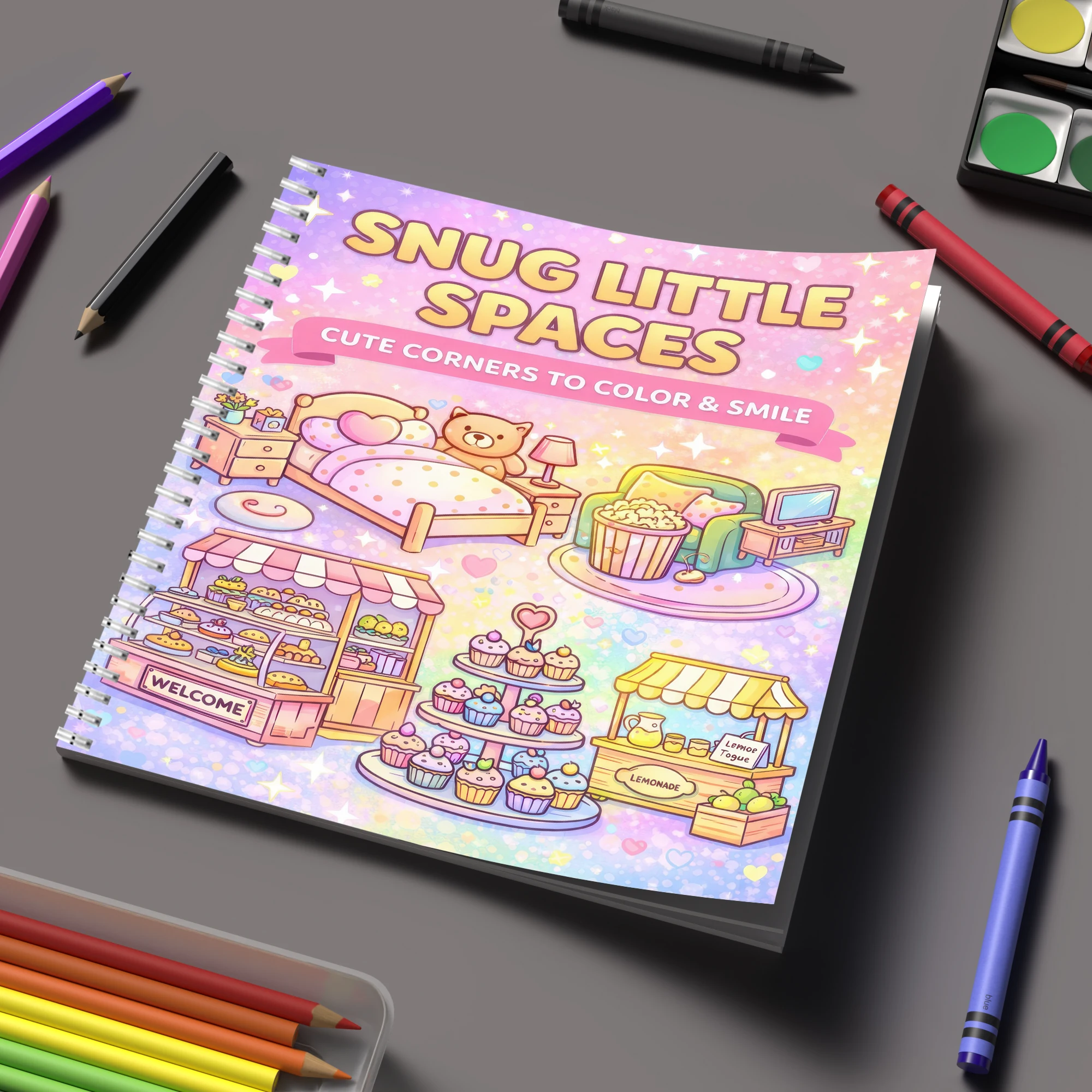 컬러링북 성인용 작은 공간 컬러링북, 생일 선물, 학교 - School Supplies 리뷰 및 가격