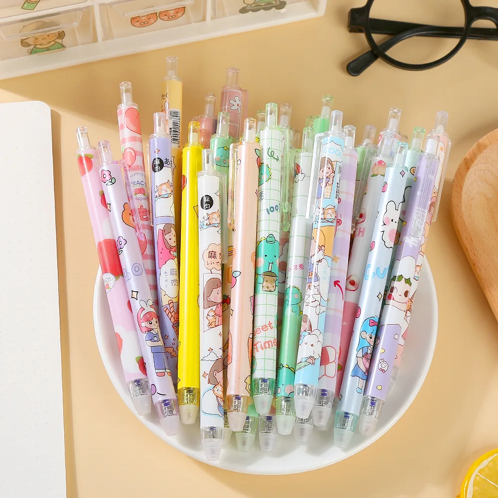 20 개/몫 귀여운 카와이 지울 수있는 젤 펜 0.5m - Retractable Eraser Pen Click 리뷰 및 가격