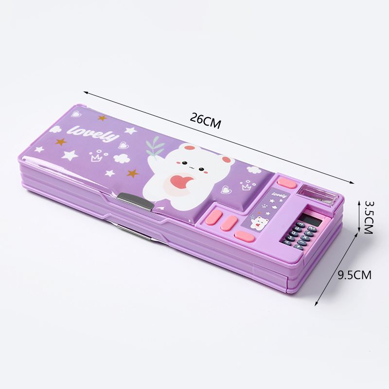 초등학생을위한 내장 계산기 플라스틱 문구 상자 양면 오 - Scientific Calculator For Secondary School 리뷰 및 가격