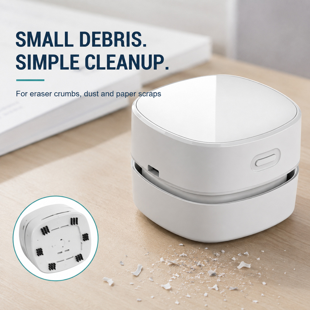 휴대용 미니 무선 진공 청소기, 책상이나 사무실 테이블 - Mini Desktop Vacuum Cleaner For Eraser Dust 리뷰 및 가격