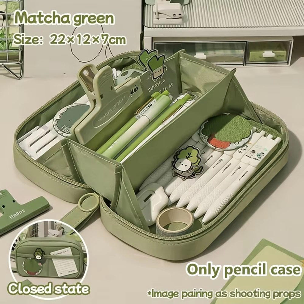 대용량 화산 모양 필통 다층 휴대용 문구 보관 가방 예 - Aesthetic Large Pencil Case Pouch 리뷰 및 가격