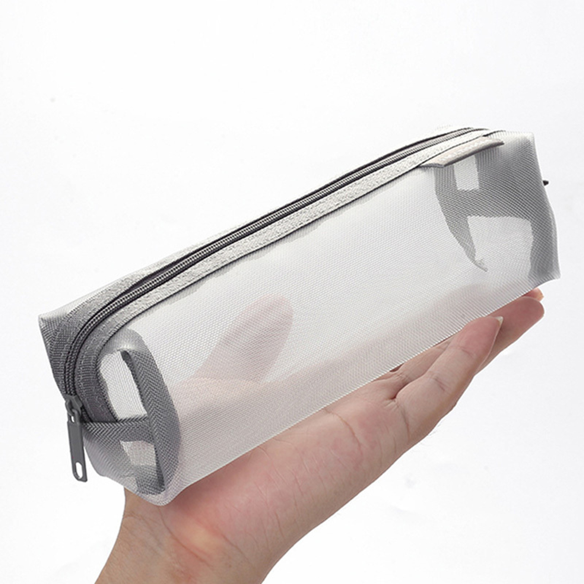 귀여운 미적 디자인의 투명 메쉬 필통, 대용량 지퍼 문 - Aesthetic Large Pencil Case Pouch 리뷰 및 가격