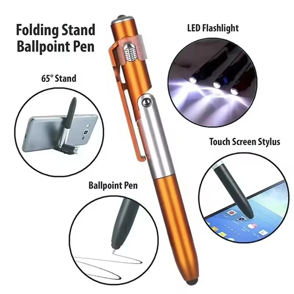 4-in-1 다기능 접이식 휴대폰 홀더 볼펜 내장형 야 - Writing Tools 리뷰 및 가격