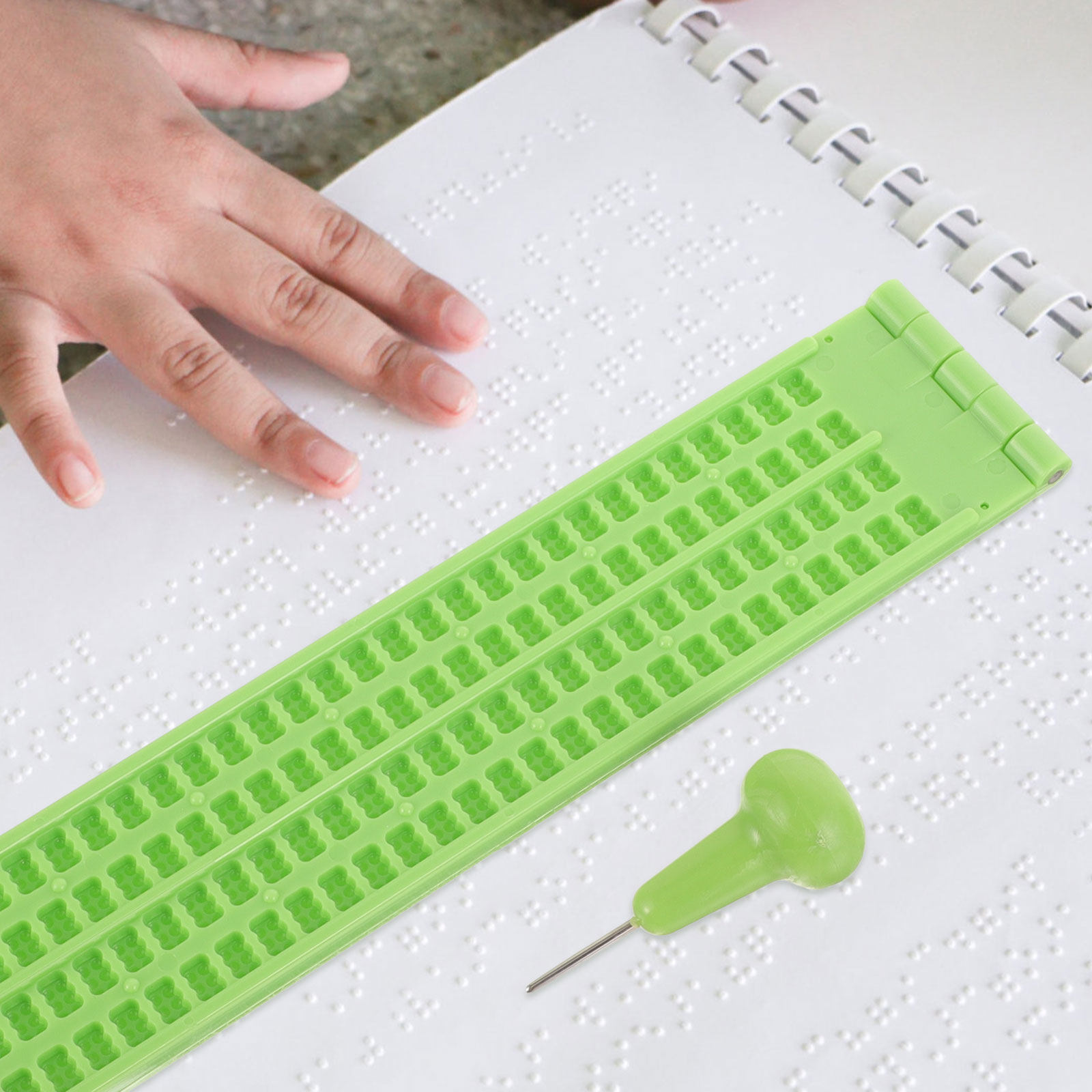 1세트, 시각 장애인을 위한 가벼운 플라스틱 점자 필기 - Writing Tools 리뷰 및 가격