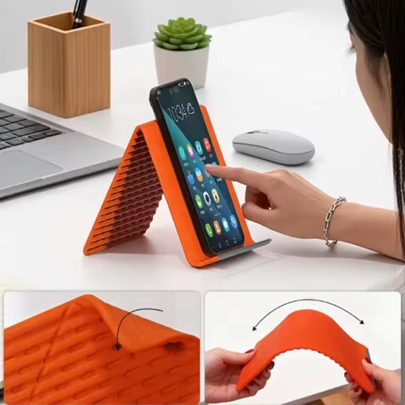 휴대용 실리콘 폰/태블릿/노트북 거치대, 창의적인 접이 - Desk Accessories 리뷰 및 가격