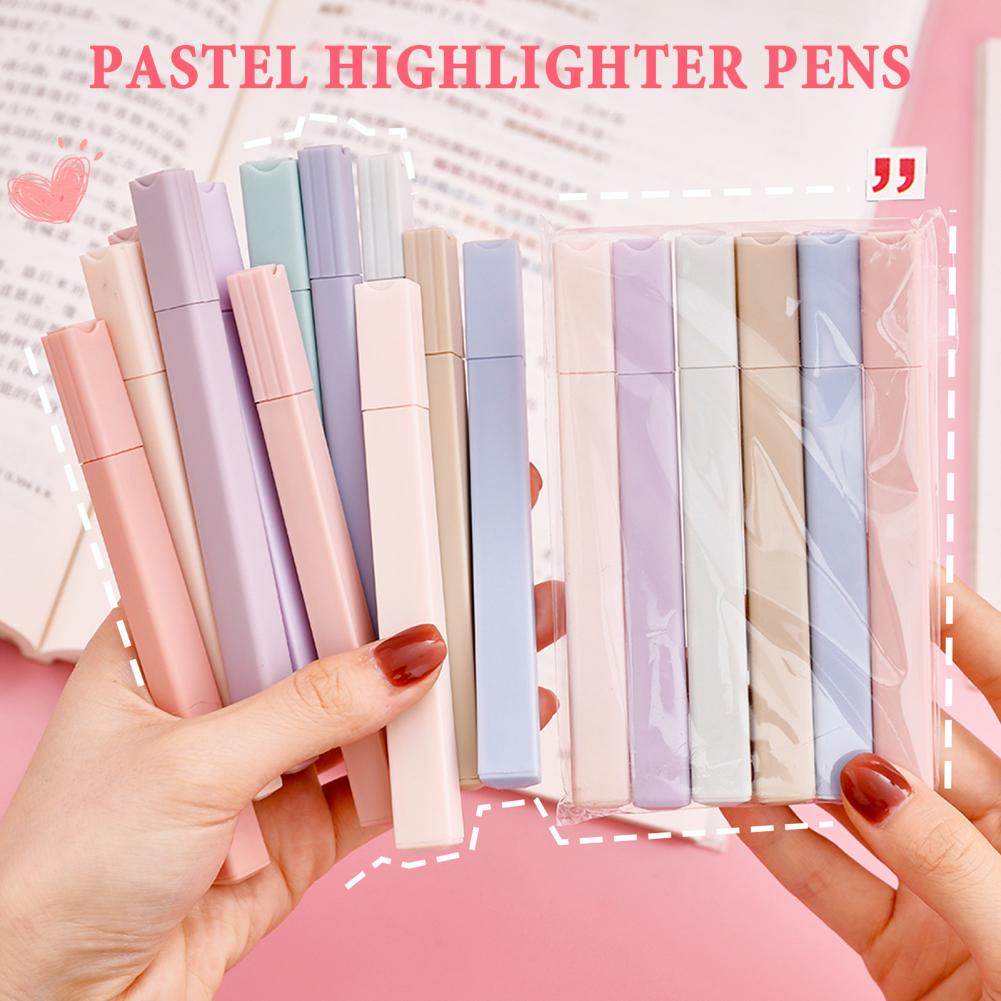 다채로운 형광펜 6개 파스텔 형광펜 세트 저널링용 듀얼 - Pastel Highlighter Set Double Ended 리뷰 및 가격